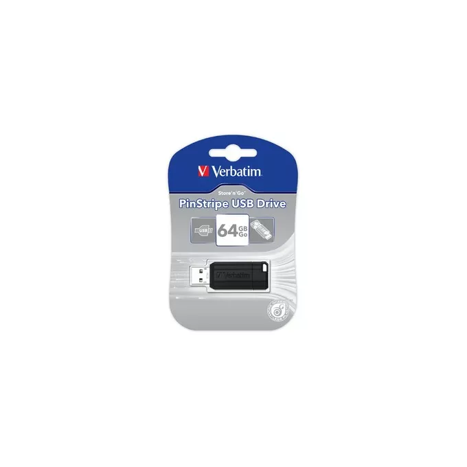 Verbatim PinStripe 64GB Black