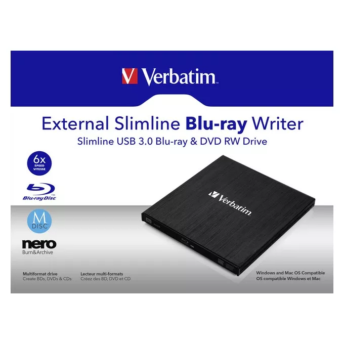 Verbatim Nagrywarka BLU-RAY USB 3.0 zewnętrzna
