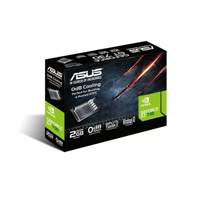 Asus Karta graficzna GeForce GT730 2GB DDR5 PCI 2.0 64BIT DVI-D/HDMI/HDCP