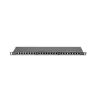 Lanberg Patch Panel 24 Port 0.5U Kat.6 czarny ekranowany