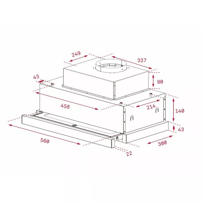 TEKA CNL 6815 Plus Okap teleskopowy