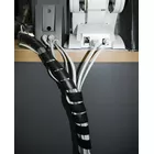 Maclean Osłona maskująca na kable MCTV-687S  (20.4*22mm) 3m srebna spirala