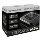 Thermaltake Litepower II Black 650W (Active PFC, 2xPEG, 120mm, Single Rail)