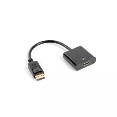 Lanberg Adapter Displayport (M) -&gt; HDMI (F) 10cm