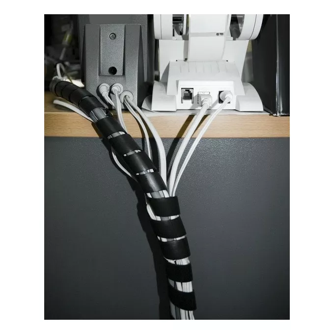 Maclean Osłona maskująca na kable MCTV-687S  (20.4*22mm) 3m srebna spirala