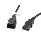 Lanberg Przedłużacz kabla zasilającego IEC 320 C13 - C14 VDE 3M czarny