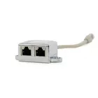 Gembird Adapter rozdzielacz LAN RJ-45/2XRJ-45 FTP