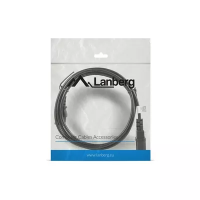 Lanberg Przedłużacz kabla zasilającego IEC 320 C13 - C14 VDE 1.8M czarny