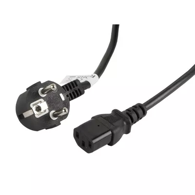 Lanberg Kabel zasilający CEE 7/7 - IEC 320 C13 VDE 3M czarny