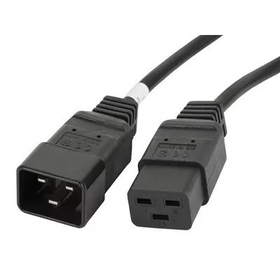 Lanberg Przedłużacz kabla zasilającego IEC 320 C19 - C20 VDE 1.8M VDE    czarny