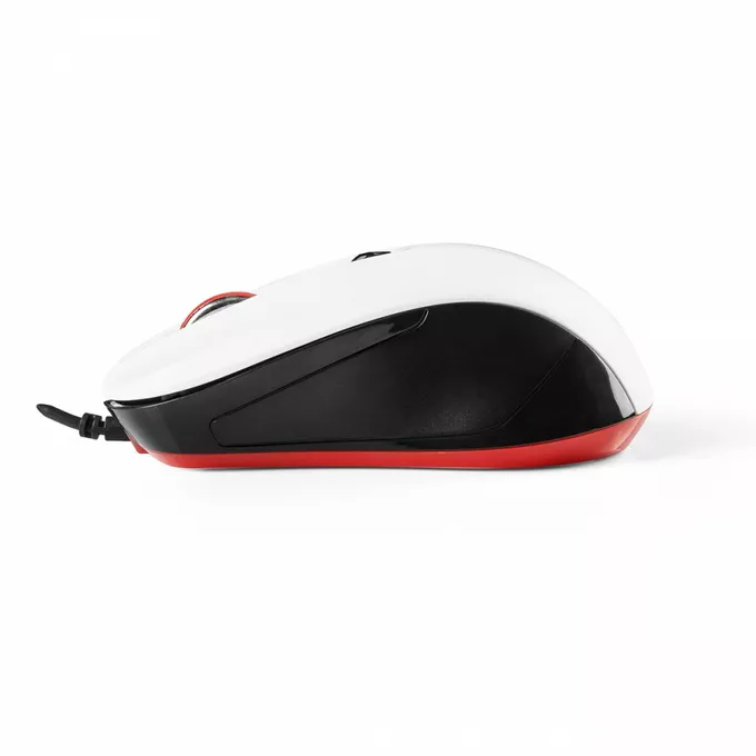 MODECOM M9.1 CZARNO-BIAŁA PRZEWODOWA MYSZ OPTYCZNA