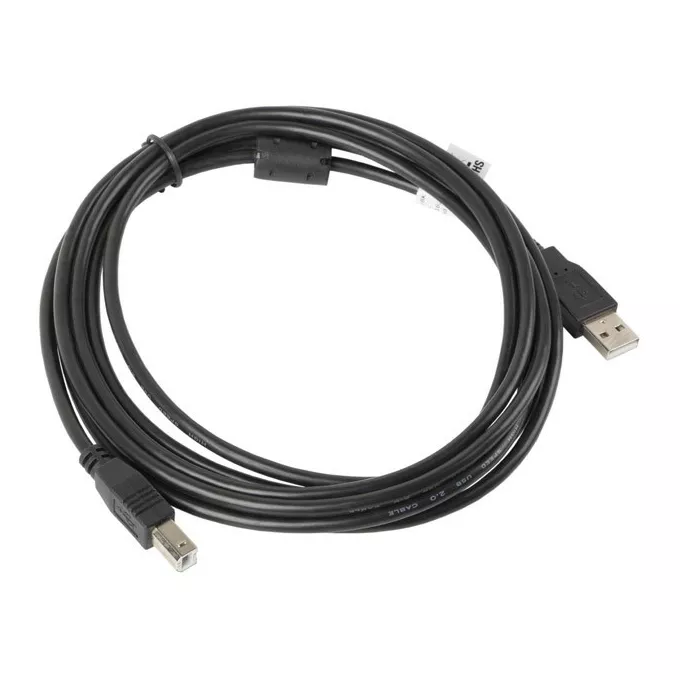 Lanberg Kabel USB 2.0 AM-BM 3M Ferryt czarny