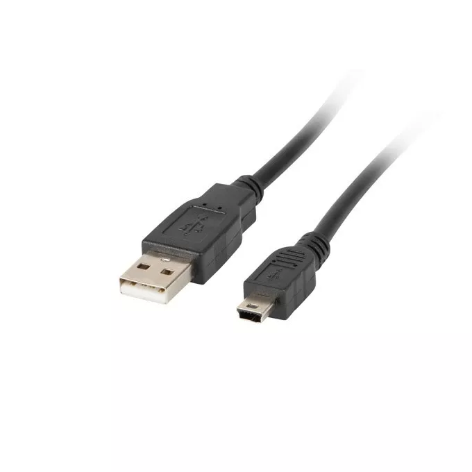 Lanberg Kabel USB 2.0 mini AM-BM5P 1.8M czarny (CANON)