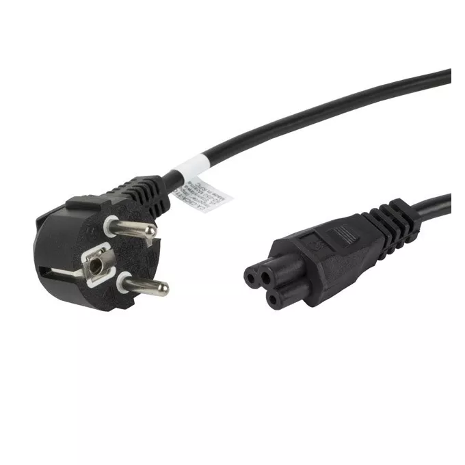 Lanberg Kabel zasilający Laptop (MIKI) IEC 7/7 - IEC 320 C5 1.8M VDE czarny
