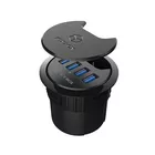 IcyBox IB-HUB1403 HUB biurkowy 60mm