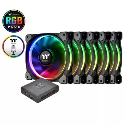 Thermaltake Riing 14 RGB Plus TT Premium Edition 5 Pack (5x140mm, 500-1400 RPM)