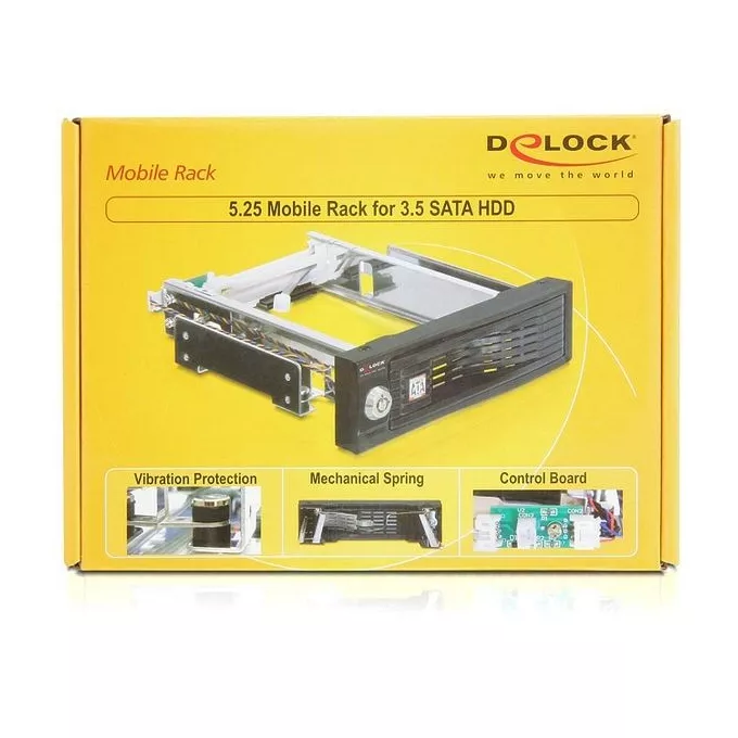 Delock Kieszeń wewnętrzna 5,25'' SATA HDD/SSD 3,5''