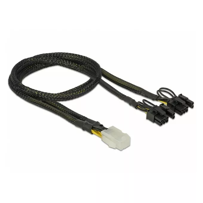 Delock Kabel rozdzielacz zasilania 2x PCI Express 8Pin/1x 6Pin oplot