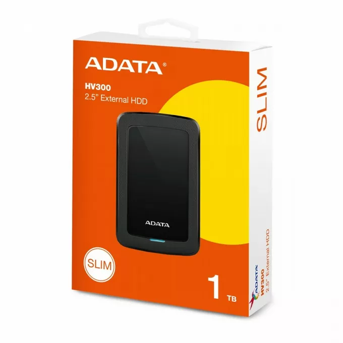 Adata DashDrive HV300 1TB 2.5 USB3.1 Czarny