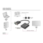 Digitus Konwerter/adapter audio-video VGA do HDMI, 1080p FHD, z audio 3.5mm MiniJack