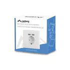 Lanberg Gniazdko podtynkowe 230V pojedyncze + 2x USB 2.1A schuko