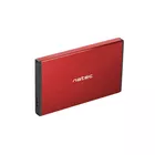 Natec Kieszeń zewnętrzna HDD/SSD Sata Rhino Go 2,5 USB 3.0 czerwona