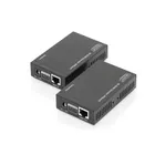 Digitus Przedłużacz/Extender HDMI HDBaseT do 70m po Cat.5e, 4K 30Hz UHD, HDCP 2.2, IR, z audio (zestaw)