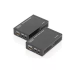 Digitus Przedłużacz/Extender HDMI HDBaseT do 70m po Cat.5e, 4K 30Hz UHD, HDCP 2.2, IR, z audio (zestaw)