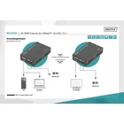 Digitus Przedłużacz/Extender HDMI HDBaseT do 70m po Cat.5e, 4K 30Hz UHD, HDCP 2.2, IR, z audio (zestaw)