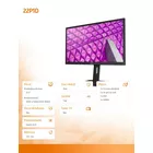 AOC Monitor 21.5 22P1D LED DVI HDMI Pivot Głośniki