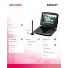 Sencor Telewizor przenośny 9 SPV 7926T z DVD, Tuner DVB-T MPEG4