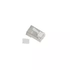 Lanberg Wtyk sieciowy RJ45 8P8C kat.6 FTP (100szt) z prowadnic do linki i do drutu