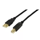 LogiLink Kabel aktywny USB 2.0 AM/BM 10m czarny