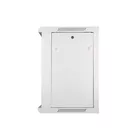 Extralink Szafka wisząca rack 12U 600x600 szara szklane drzwi