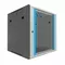 Extralink Szafka wisząca rack 12U 600x600 szara szklane drzwi