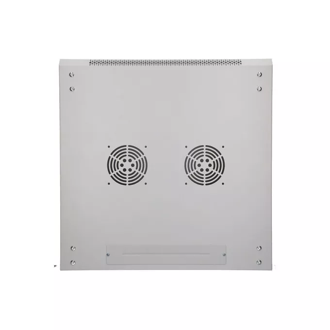 Extralink Szafka wisząca rack 12U 600x600 szara szklane drzwi