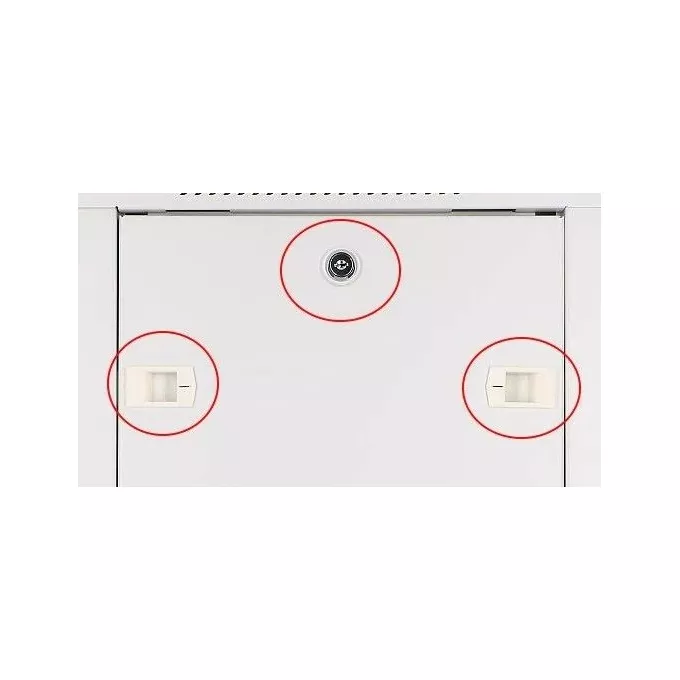 Extralink Szafka wisząca rack 12U 600x600 szara szklane drzwi