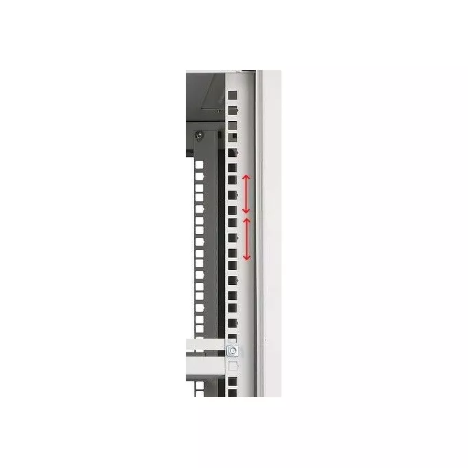 Extralink Szafka wisząca rack 12U 600x600 szara szklane drzwi