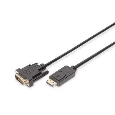Digitus Kabel DisplayPort z zatrzaskiem 1080p 60Hz FHD Typ DP/DVI-D (24+1) M/M 2m