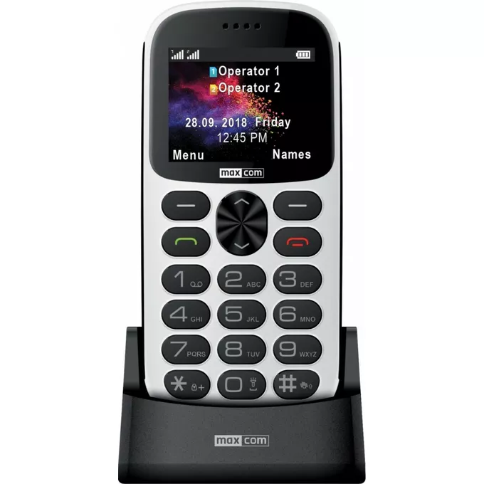 Maxcom Telefon MM 471BB biały