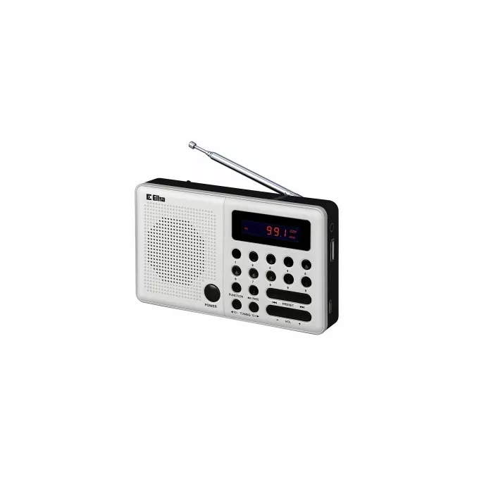 Eltra Radio Pliszka USB, FM białe