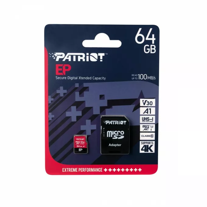 Patriot Karta microSDXC 64GB V30