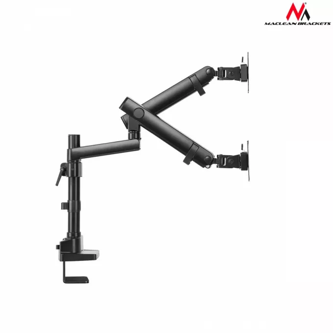Maclean Uchwyt biurkowy na 2 monitory LCD LED 3.0 Maclean MC-812 17-32&quot; 2x8kg vesa 75x75 oraz 100x100