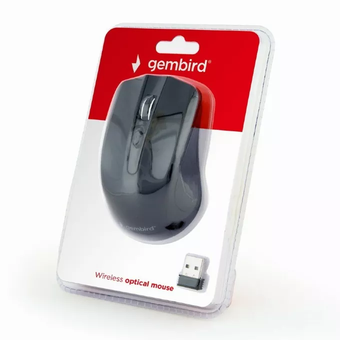Gembird Bezprzewodowa mysz optyczna czarna