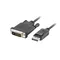 Lanberg Kabel DisplayPort v1.2 DVI-D(24+1) 1.8M czarny                  CA-DPDV-10CU-0018-BK