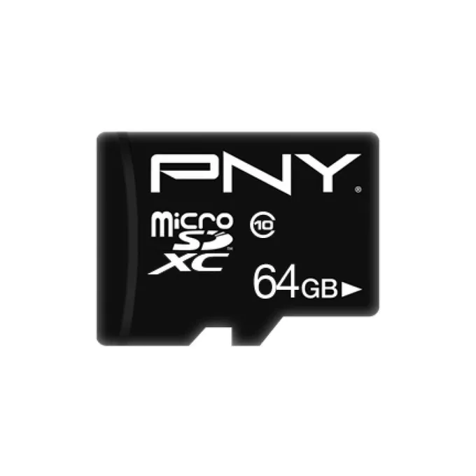 PNY Karta MicroSDHC 64GB P-SDU64G10PPL-GE