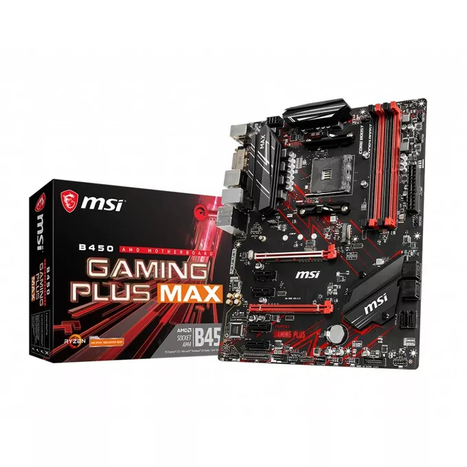 MSI Płyta główna B450 GAMING PLUS MAX AM4 DDR4 HDMI/DVI/M.2 ATX