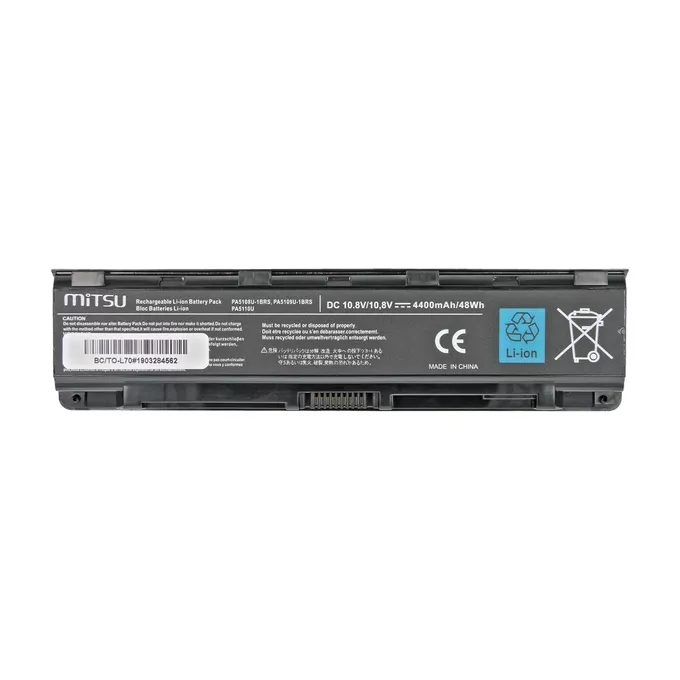Mitsu Bateria do Toshiba C50, C55, C70, L70 4400 mAh (48 Wh) 10.8 - 11.1 Volt