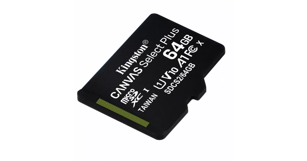Kingston Karta pamięci microSD 64GB Canvas Select Plus 100MB/s | Kakto.pl