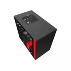 NZXT Obudowa H210 z oknem, Czarno-czerwona